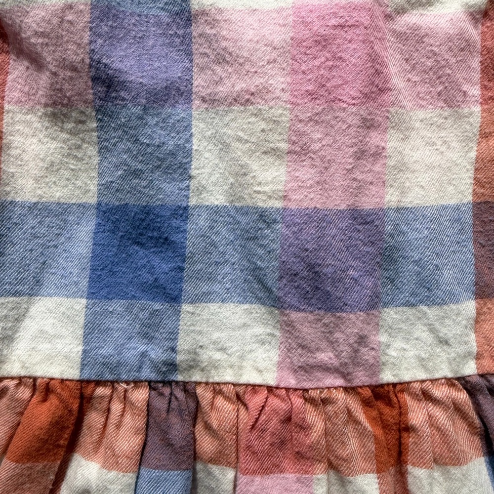 Hanna Andersson Multicolor Plaid Kids Dress 18-24M - Picture 4 of 4